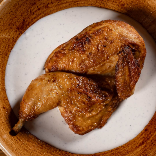 Запечене курча в соусі чкмерулі